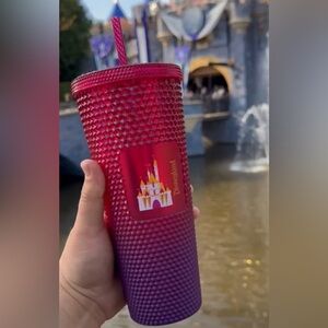 NiB Disneyland Starbucks Tumbler Red/Purple Ombre